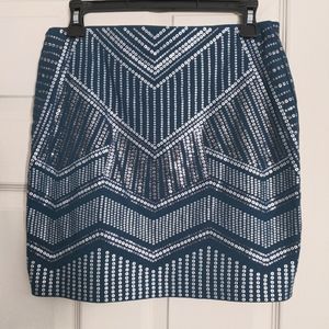 Beaded mini skirt